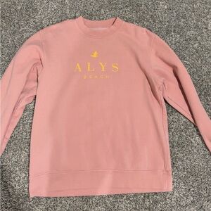 ALYS Beach Pink Logo Sweatshirt